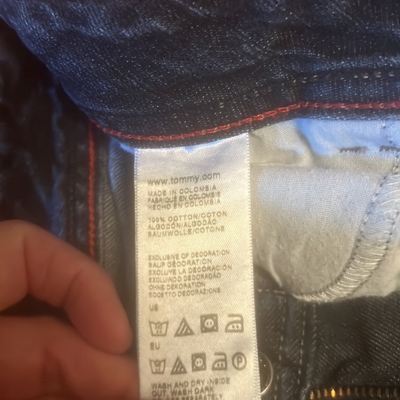 Tommy Hilfiger Denim  Jeans Zip Close Double Button Size 8 - Picture 5 of 6